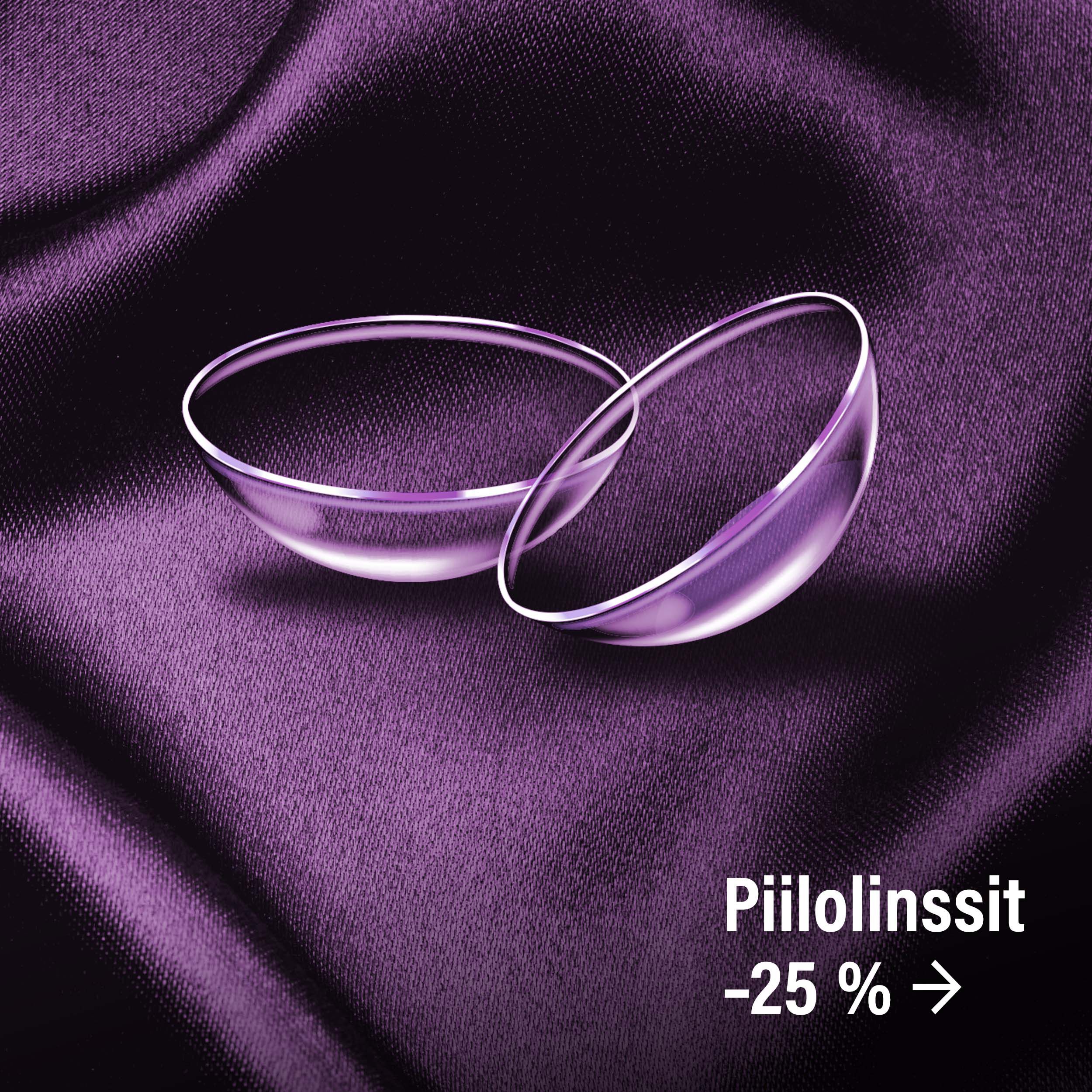 Piilolinssit -25 % 